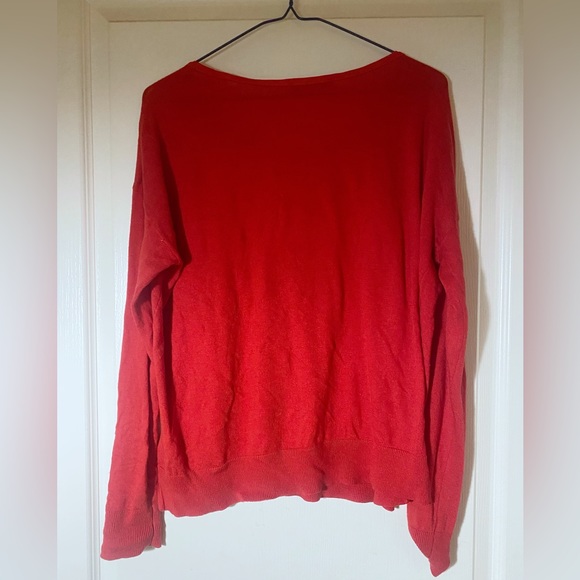 SMARTSET red long sleeve top size M - Picture 2 of 6